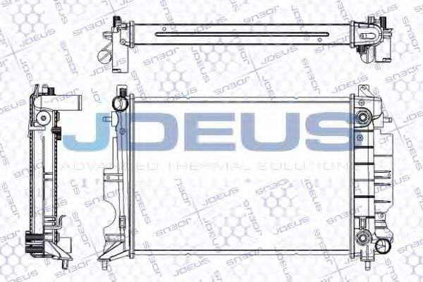 JDEUS RA0240160 Радиатор охлаждения двигателя JDEUS для SAAB