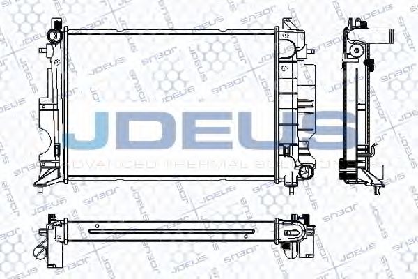 JDEUS RA0240170 Радиатор охлаждения двигателя JDEUS для SAAB