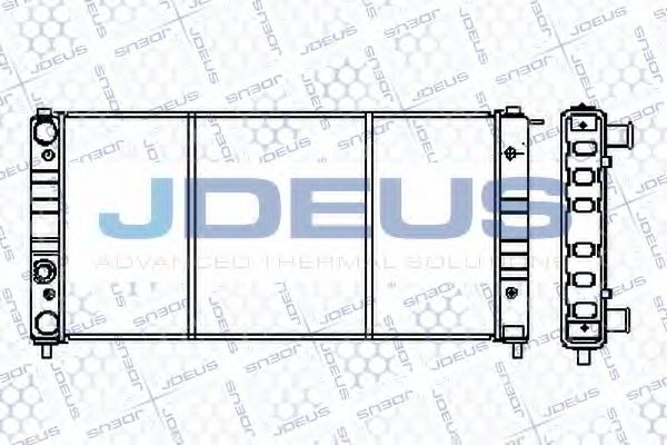 JDEUS RA0250020 Радиатор охлаждения двигателя JDEUS для SEAT
