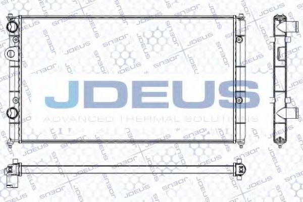 JDEUS RA0250040 Радиатор охлаждения двигателя JDEUS для SEAT