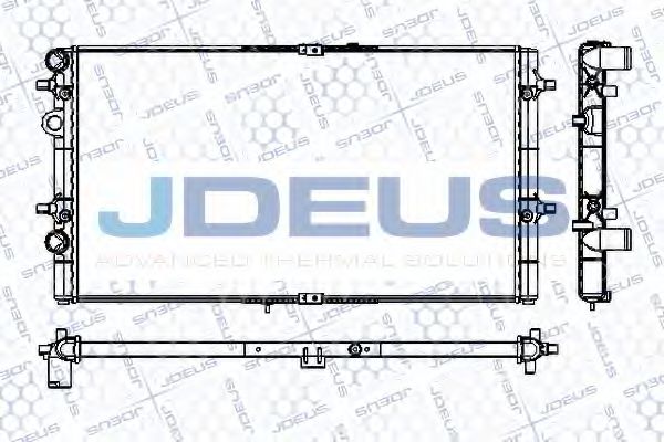 JDEUS RA0250060 Радиатор охлаждения двигателя JDEUS для SEAT