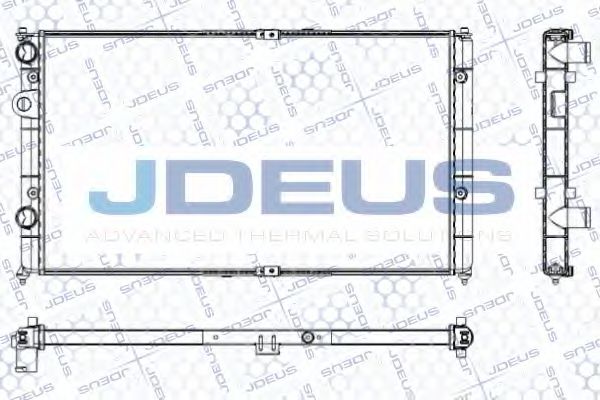 JDEUS RA0250070 Радиатор охлаждения двигателя JDEUS для SEAT