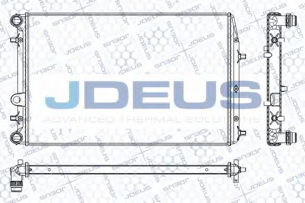 JDEUS RA0250110 Радиатор охлаждения двигателя JDEUS для SEAT