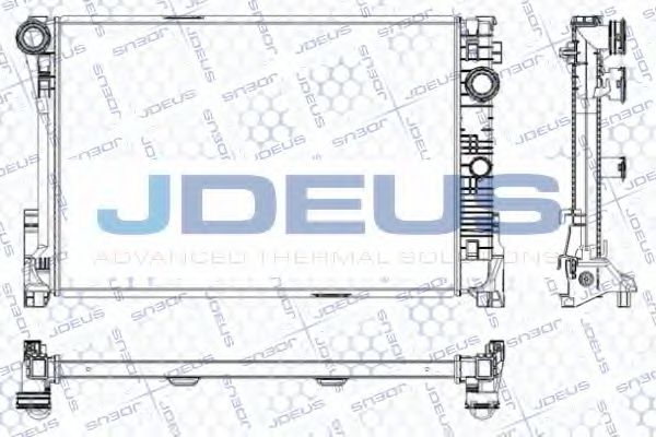 JDEUS RA0170820 Радиатор охлаждения двигателя для MERCEDES-BENZ GLK-CLASS