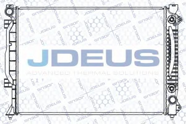 JDEUS 001M17 Радиатор охлаждения двигателя JDEUS 