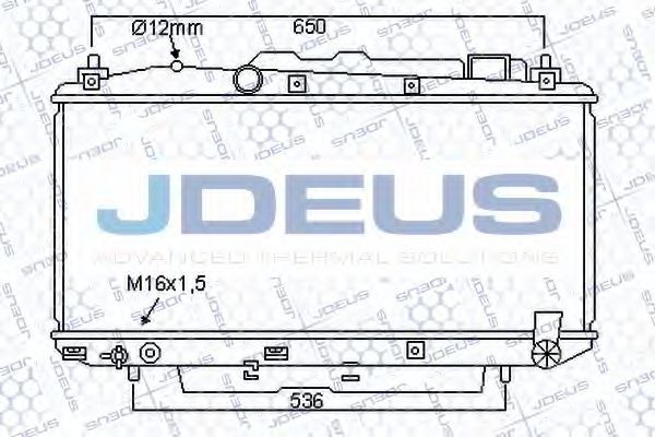JDEUS 028M41 Радиатор охлаждения двигателя JDEUS для TOYOTA