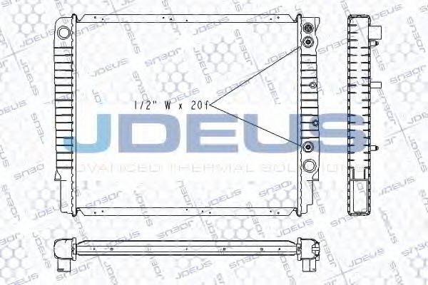 JDEUS RA0310270 Крышка радиатора для VOLVO S90