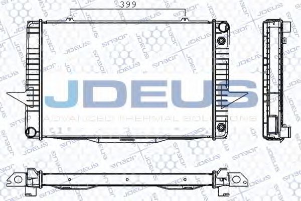 JDEUS RA0310470 Радиатор охлаждения двигателя JDEUS для VOLVO
