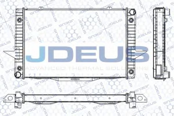 JDEUS RA0310480 Радиатор охлаждения двигателя JDEUS для VOLVO