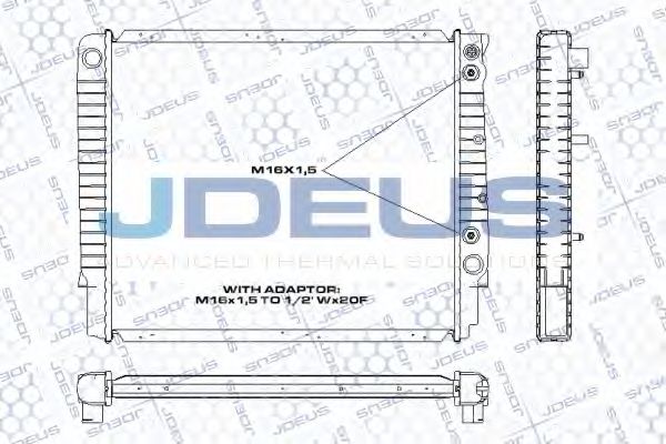 JDEUS RA0310520 Крышка радиатора для VOLVO 960