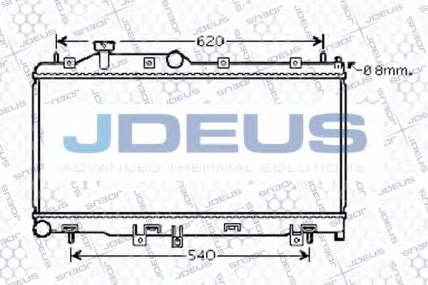 JDEUS 026M05 Радиатор охлаждения двигателя для SUBARU