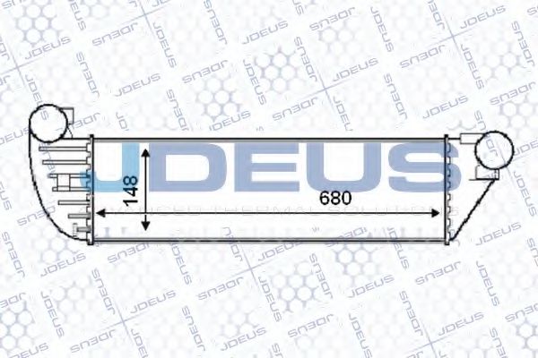 JDEUS 823M53 Интеркулер для RENAULT