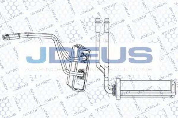 JDEUS RA2110940 Радиатор печки для FIAT ULYSSE