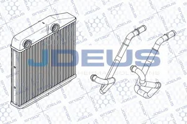 JDEUS RA2111150 Радиатор печки для PEUGEOT BIPPER