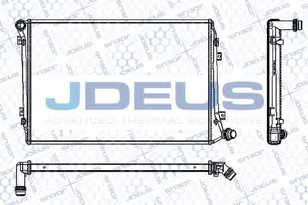 JDEUS RA0300490 Радиатор охлаждения двигателя JDEUS для SKODA