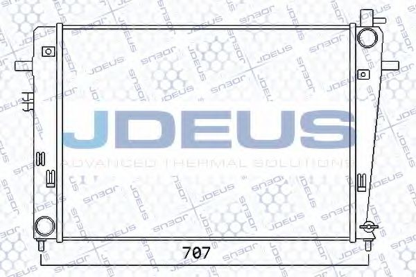 JDEUS 054M34 Радиатор охлаждения двигателя JDEUS для HYUNDAI
