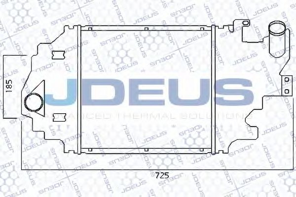 JDEUS 823M30 Интеркулер для RENAULT