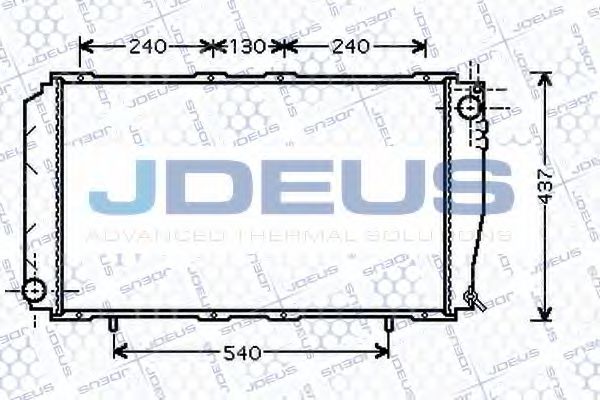 JDEUS 026M03 Радиатор охлаждения двигателя JDEUS для SUBARU