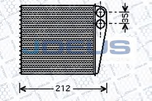 JDEUS 223M80 Радиатор печки для RENAULT TWINGO 2 (CN0)