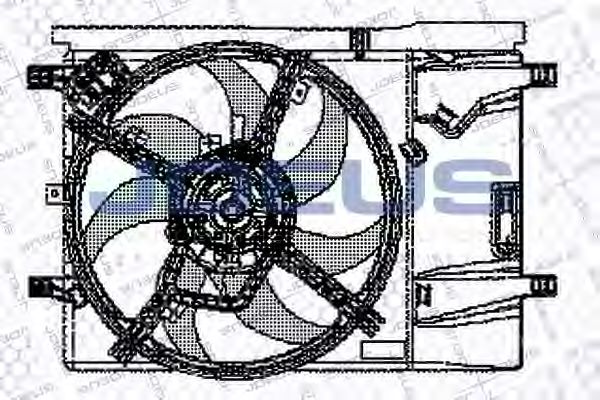 JDEUS EV11M680 Вентилятор системы охлаждения двигателя JDEUS 
