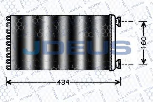 JDEUS 215M10 Радиатор печки для MAN