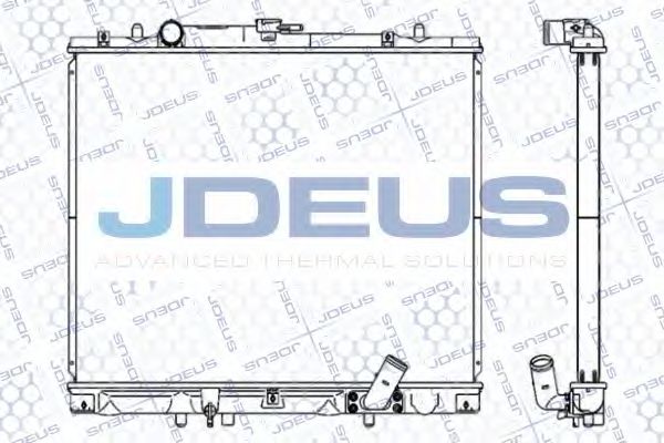 JDEUS 018M36 Радиатор охлаждения двигателя JDEUS для MITSUBISHI