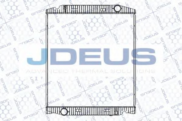JDEUS 114M13 Радиатор охлаждения двигателя JDEUS для IVECO
