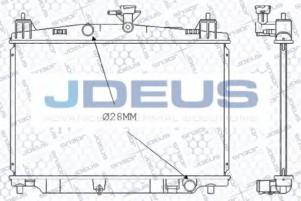 JDEUS 016M32 Радиатор охлаждения двигателя JDEUS для MAZDA