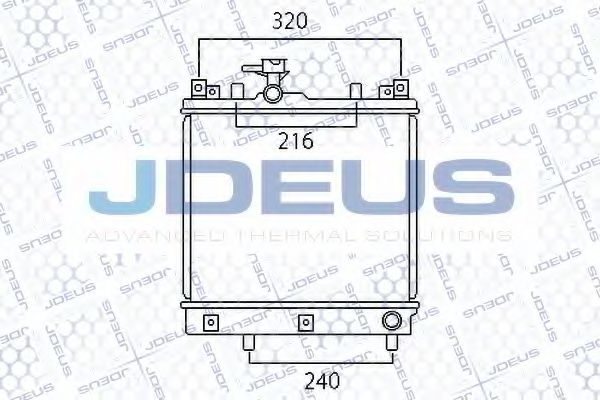 JDEUS 042M19 Радиатор охлаждения двигателя JDEUS для SUZUKI