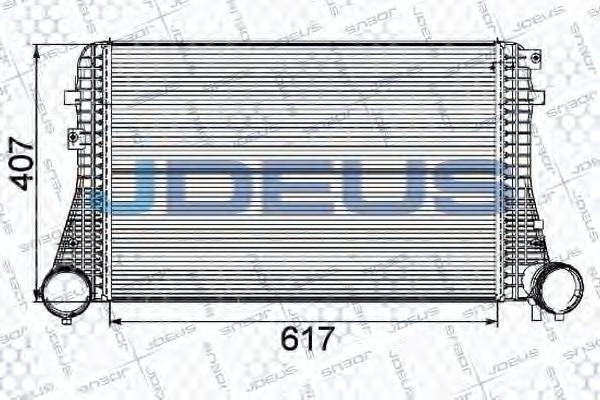 JDEUS 830M26 Интеркулер для SKODA