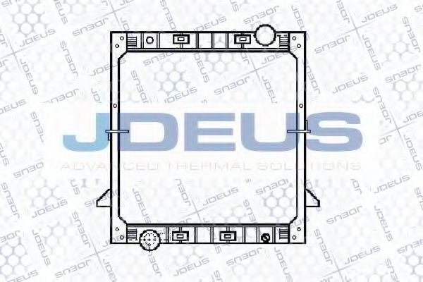 JDEUS 114M10 Радиатор охлаждения двигателя JDEUS для IVECO