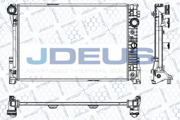 JDEUS RA0170920 Радиатор охлаждения двигателя для MERCEDES-BENZ E-CLASS купе (C207)