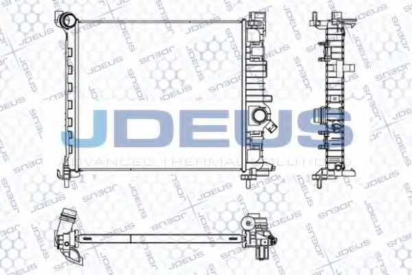 JDEUS 020M77 Радиатор охлаждения двигателя JDEUS для OPEL