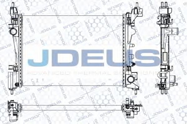JDEUS 020M78 Радиатор охлаждения двигателя JDEUS для OPEL