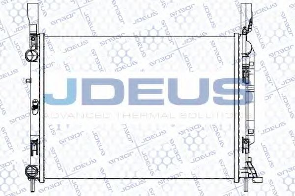 JDEUS 023M34 Радиатор охлаждения двигателя JDEUS для RENAULT