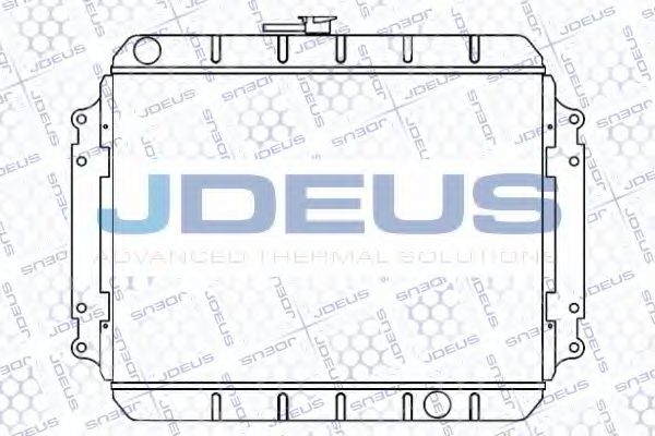 JDEUS 004M07 Радиатор охлаждения двигателя для ISUZU