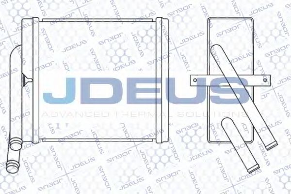 JDEUS 204M03 Радиатор печки для ISUZU