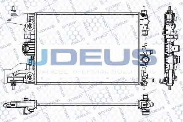 JDEUS RA0201080 Радиатор охлаждения двигателя JDEUS для CHEVROLET
