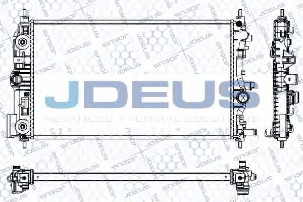 JDEUS RA0201110 Радиатор охлаждения двигателя JDEUS для CHEVROLET