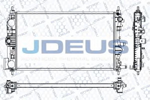 JDEUS RA0560000 Радиатор охлаждения двигателя для CHEVROLET ORLANDO
