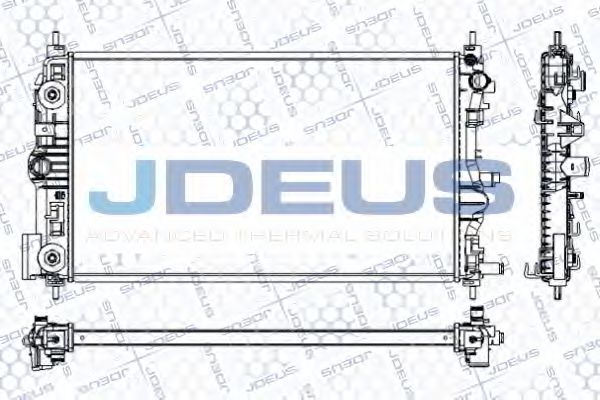 JDEUS RA0560010 Радиатор охлаждения двигателя JDEUS для CHEVROLET