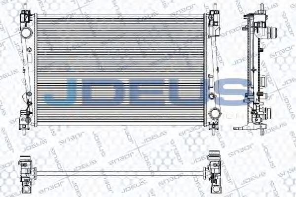JDEUS RA0111161 Радиатор охлаждения двигателя JDEUS для ABARTH