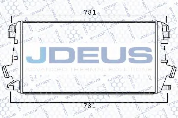 JDEUS 820M57 Интеркулер для CHEVROLET