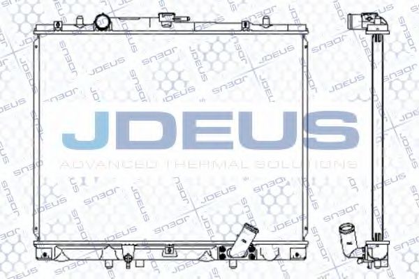 JDEUS 018M20 Радиатор охлаждения двигателя JDEUS для MITSUBISHI