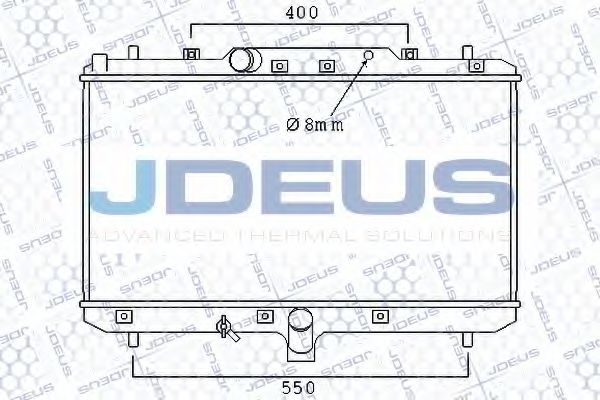 JDEUS 042M22 Радиатор охлаждения двигателя JDEUS для SUZUKI