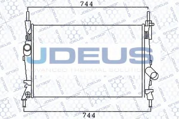 JDEUS 012M37 Радиатор охлаждения двигателя JDEUS для FORD
