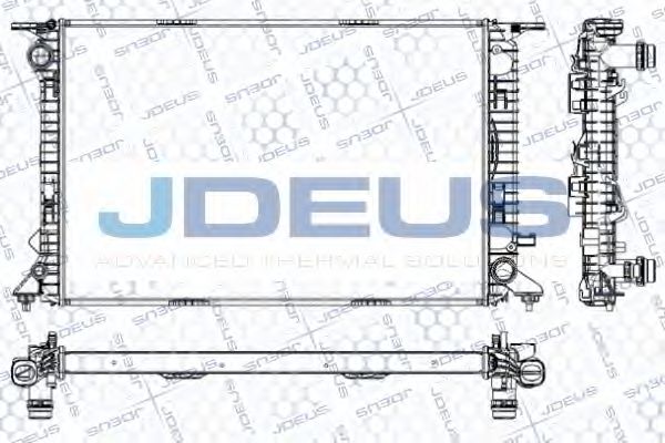 JDEUS RA0010450 Радиатор охлаждения двигателя для AUDI A7