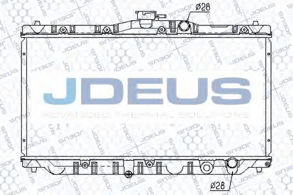 JDEUS 013M02 Радиатор охлаждения двигателя JDEUS 