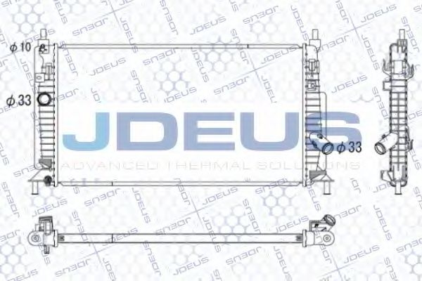 JDEUS 016M35 Радиатор охлаждения двигателя JDEUS для MAZDA
