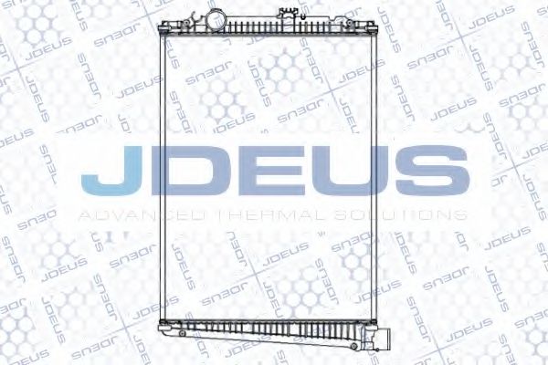 JDEUS 108M06B Радиатор охлаждения двигателя JDEUS для DAF